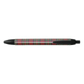 Stylo Noir Plaid Rustic Red et Green Stewart Tartan (Dos)