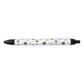 Stylo Noir Planètes Solaire Système Personnalisé (Devant)