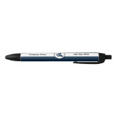 Stylo Noir Planificateur financier Blanc & Bleu Promotionnel (Bas)