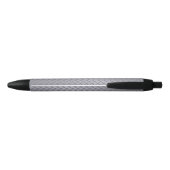 Stylo Noir Plaque de diamant gris acier (Dos)