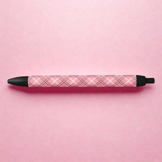Stylo Noir Plat rose