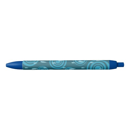 Stylo Noir Pluie bleue (Devant)
