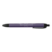 Stylo Noir Plum violet Mariage mariée Groom cadeau invité (Bas)