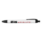 Stylo Noir plume épirate (Haut)