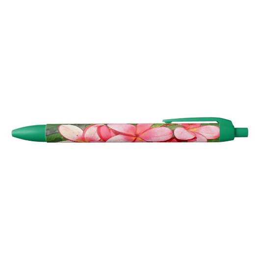 Stylo Noir Plumerias (Haut)