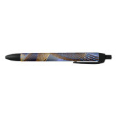 Stylo Noir Plumes d'or (Bas)