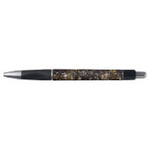 Stylo Noir PN 3 Paillettes Or (Devant)