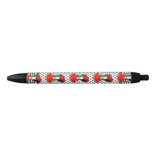 Stylo Noir Poing de résistance palestinienne sur le symbole d