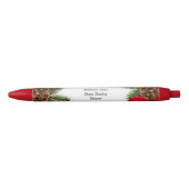 Stylo Noir Poinsettia (Devant)