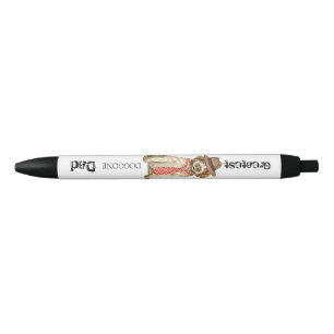 Stylo Noir Pointeur à poils durs Griffon Papa
