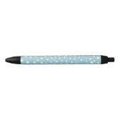 Stylo Noir Points Dalmatiens Bleus, Points Dalmatiens, Impres (Devant)