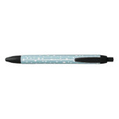 Stylo Noir Points Dalmatiens Bleus, Points Dalmatiens, Impres (Dos)