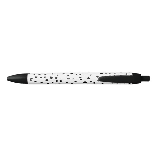 Stylo Noir Points dalmatiens, Points dalmatiens, Noir et Blan (Dos)