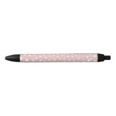 Stylo Noir Points Dalmatiens Rose, Points Dalmatiens, Impress (Devant)