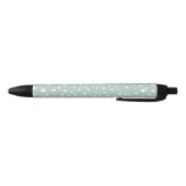 Stylo Noir Points Dalmatiens verts, Points Dalmatiens, Pots D (Bas)