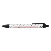 Stylo Noir Points d'encre modernes Patterned Company/Event (Haut)