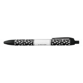 Stylo Noir Points noirs blancs personnalisés Scandi Moderne (Haut)