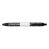 Stylo Noir Points noirs blancs personnalisés Scandi Moderne (Dos)