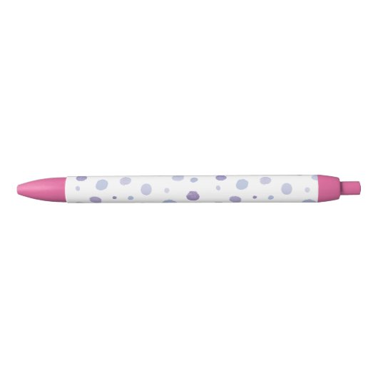 Stylo Noir points noirs peints à la main (Devant)