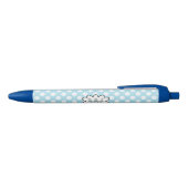Stylo Noir Pois Bleus Blancs (Haut)
