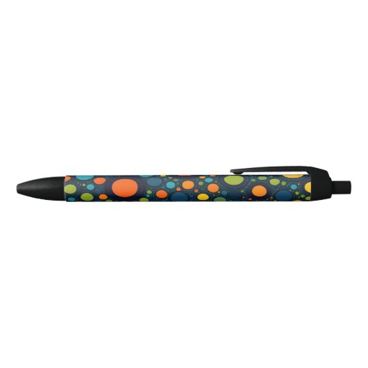 Stylo Noir Pois coloré (Haut)
