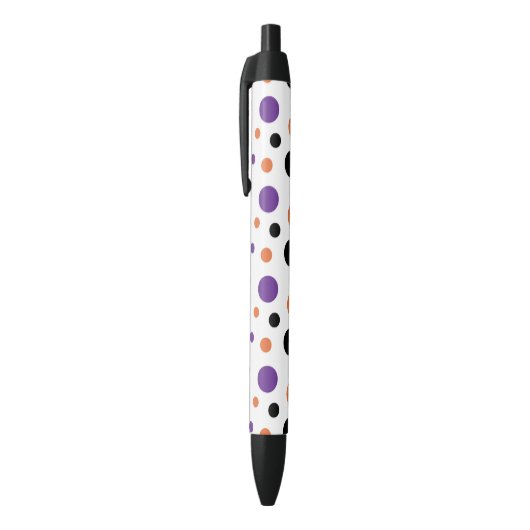 Stylo Noir Pois de Halloween (Haut (Vertical))