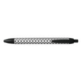 Stylo Noir Pois, Motif Polka Dot, noir et blanc (Dos)