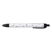 Stylo Noir pois peints à la main (Bas)