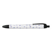 Stylo Noir pois peints à la main (Haut)