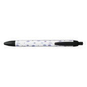 Stylo Noir pois peints à la main (Dos)