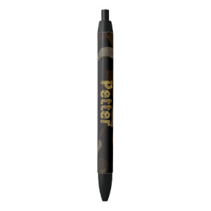 Stylo Noir Police de police de camouflage militaire personnal