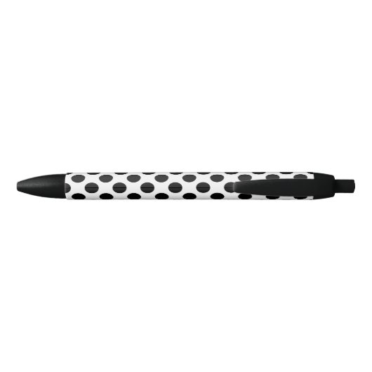 Stylo Noir Polka pointillé (Dos)