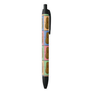 Stylo Noir Pomme de terre style pop art
