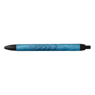 Stylo Noir Pommes bleu Aqua