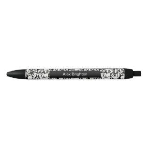 Stylo Noir Pommes graphiques