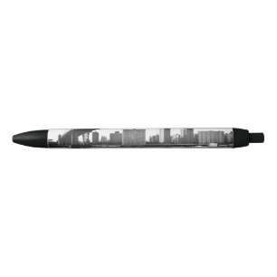 Stylo Noir Pont de Manhattan et horizon, New York, USA