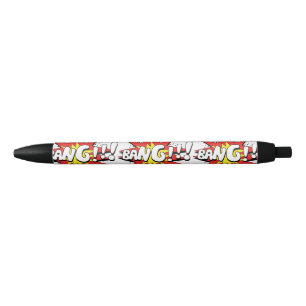 Stylo Noir Pop Art Comic Bang !