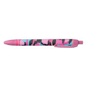 Stylo Noir Pop rose Abstrait  (Bas)