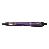 Stylo Noir Porte de parties scintillant violet et or (Bas)