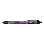 Stylo Noir Porte de parties scintillant violet et or (Haut)
