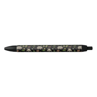 Stylo Noir Possum dans un champ de Berry en noir