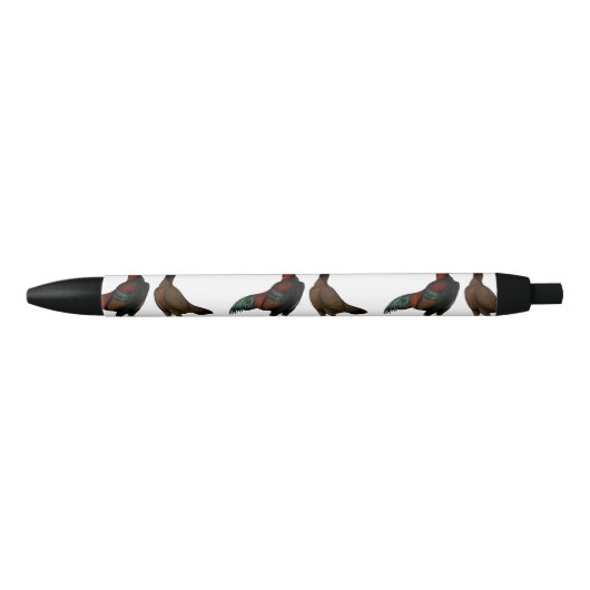 Stylo Noir Poules Aseel Black Red (Devant)