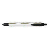 Stylo Noir Poules Aseel Black Red (Dos)