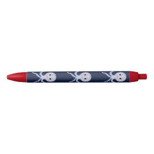 Stylo Noir Poulpe sous la mer motif pour enfants