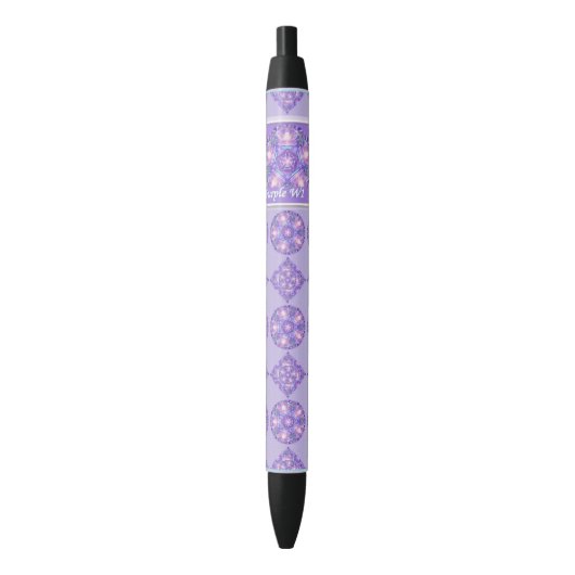 Stylo Noir Pourpre W1 (devant Vertical)