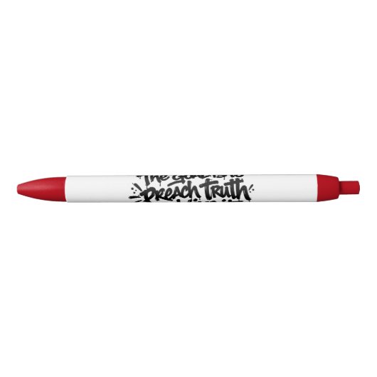 Stylo Noir Prêcher la Vérité (Devant)