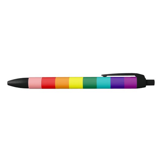 Stylo Noir Premier drapeau de la Rainbow Pride (Haut)