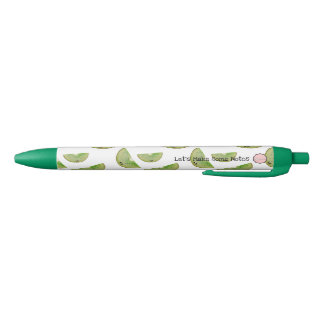 Stylo Noir Prenons quelques notes, Kawaii Kiwi Pen