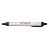 Stylo Noir Pretty Pink Roses Floral Love (Bas)