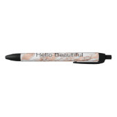 Stylo Noir Pretty Rose Gold White Glitzy Marble (Bas)